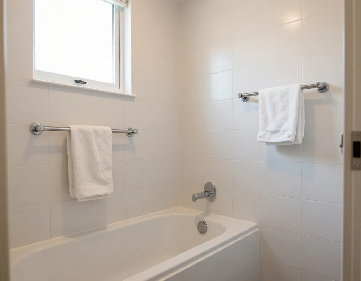 Baño de departamento en alquiler con sellado renovado